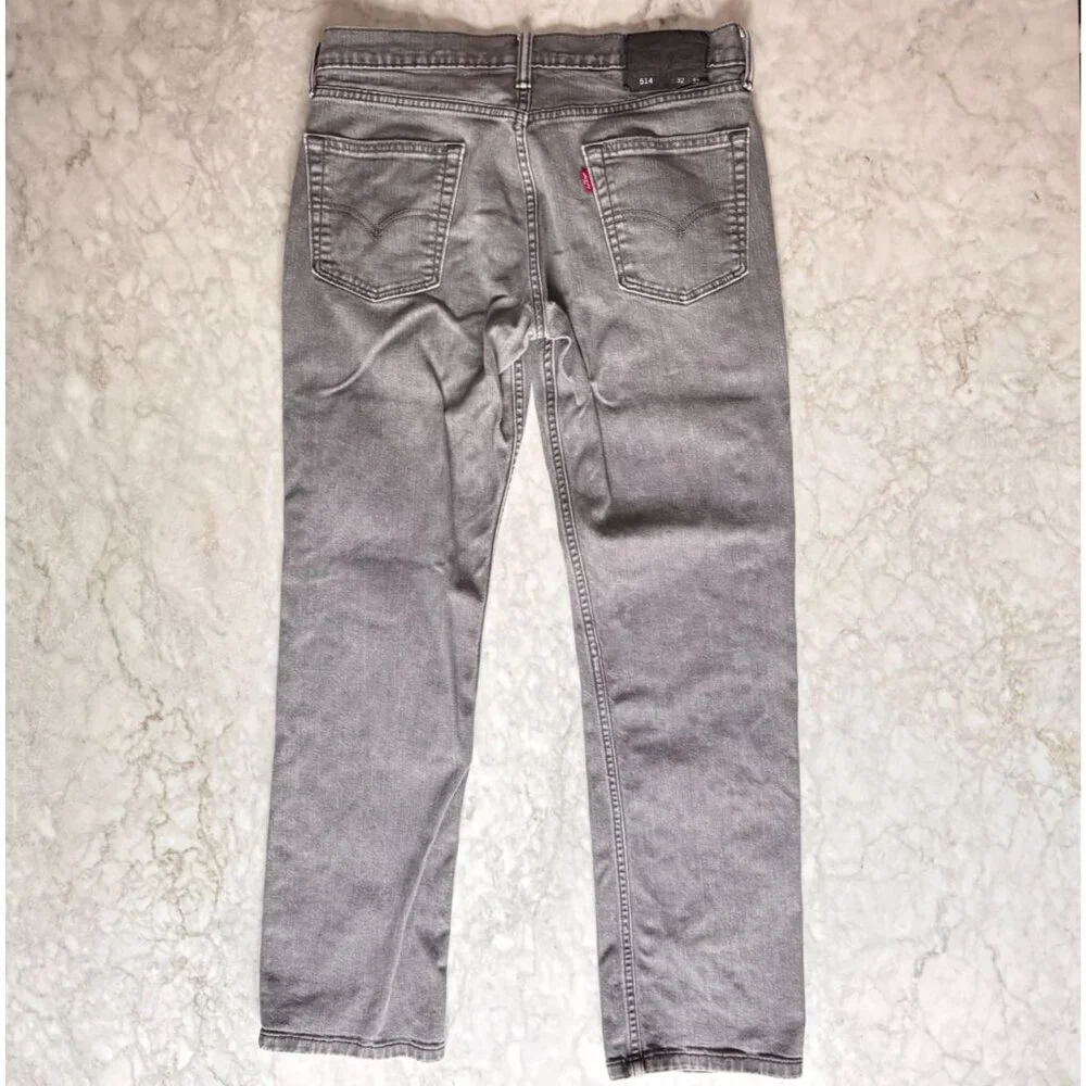 Levi's Mens 514 Straight Fit Jeans in Black Size W32 x L32 (W32xL28.5 Measured)